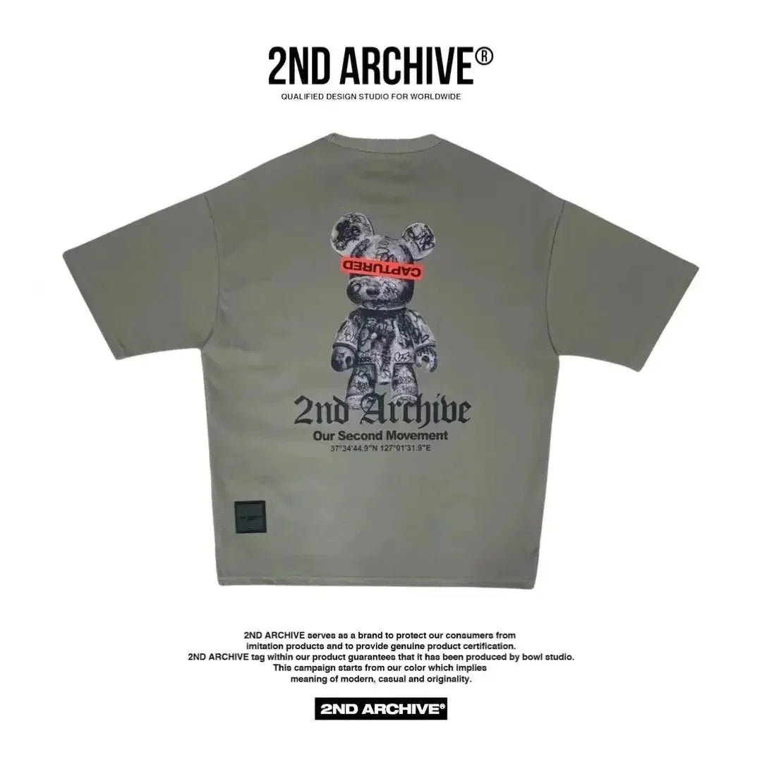 韓國直送🇰🇷 2ND ARCHIVE Captured Bear T-shirt - 3 Color - HLY & CHOCCICO