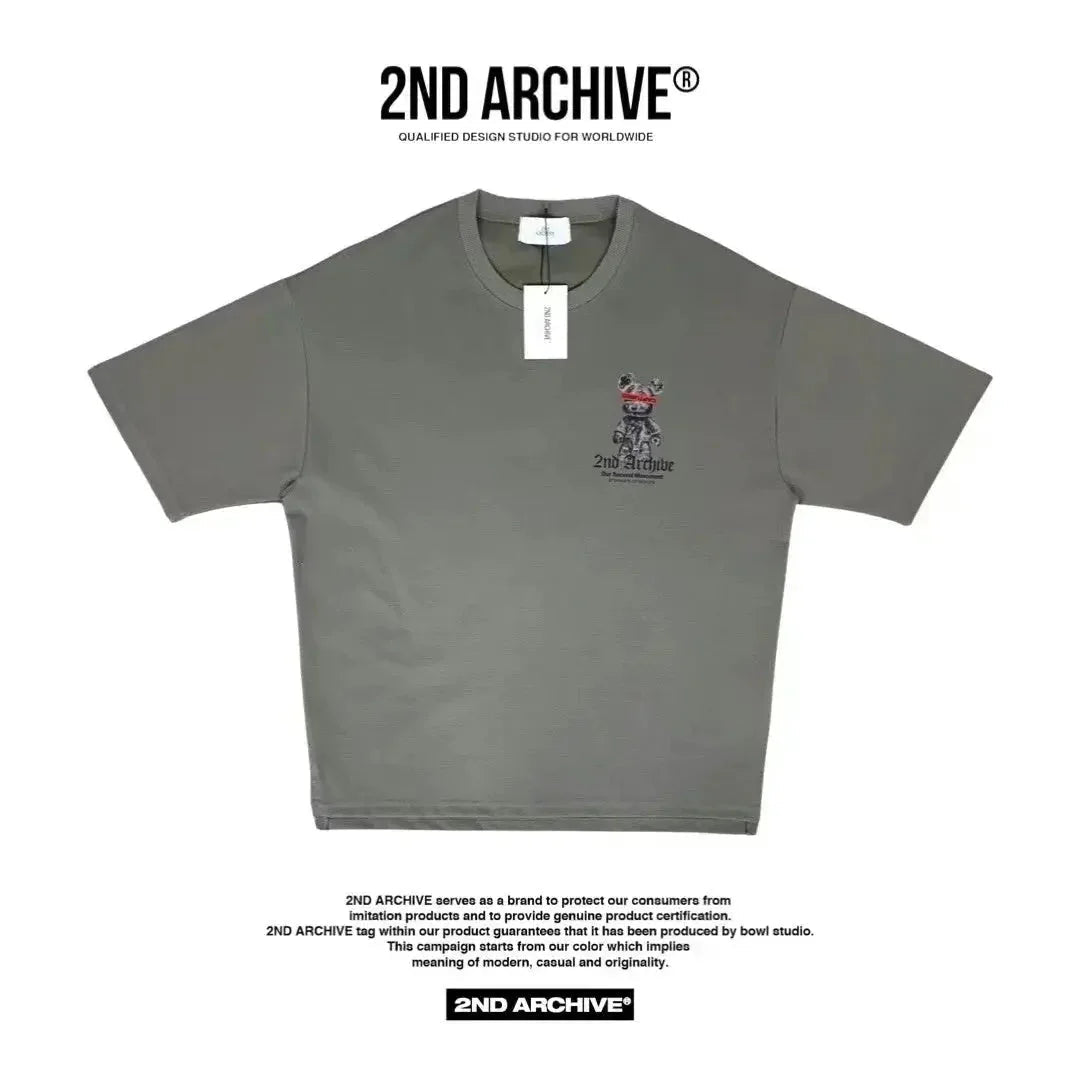 韓國直送🇰🇷 2ND ARCHIVE Captured Bear T-shirt - 3 Color - HLY & CHOCCICO