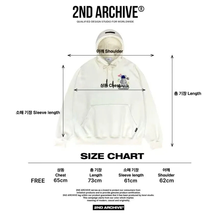 🇰🇷韓國直送🇰🇷 2nd ARCHIVE Colorful Bear Hoodie - HLY & CHOCCICO