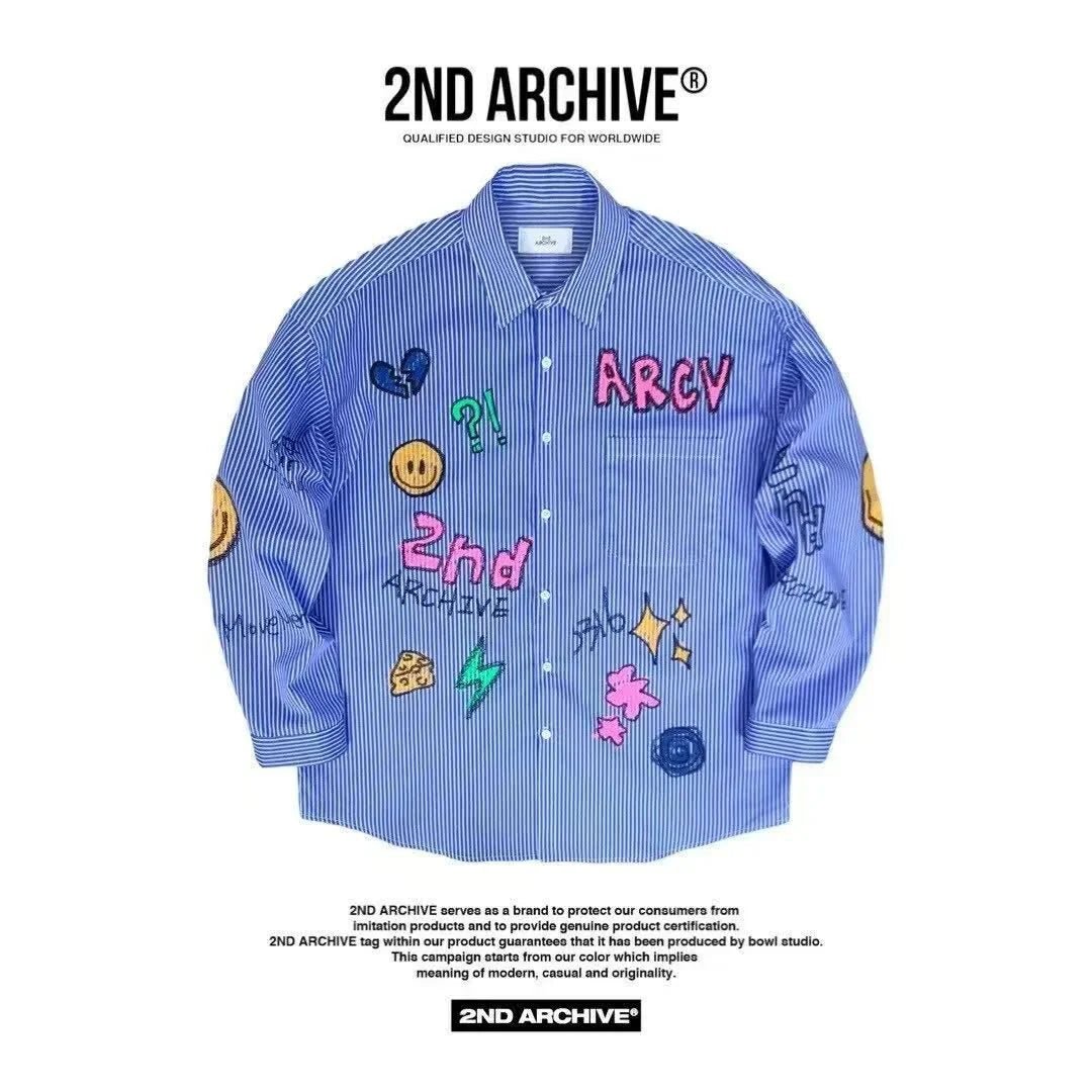 韓國直送 2ND ARCHIVE Crayon Beanie Cat Shirt - HLY & CHOCCICO