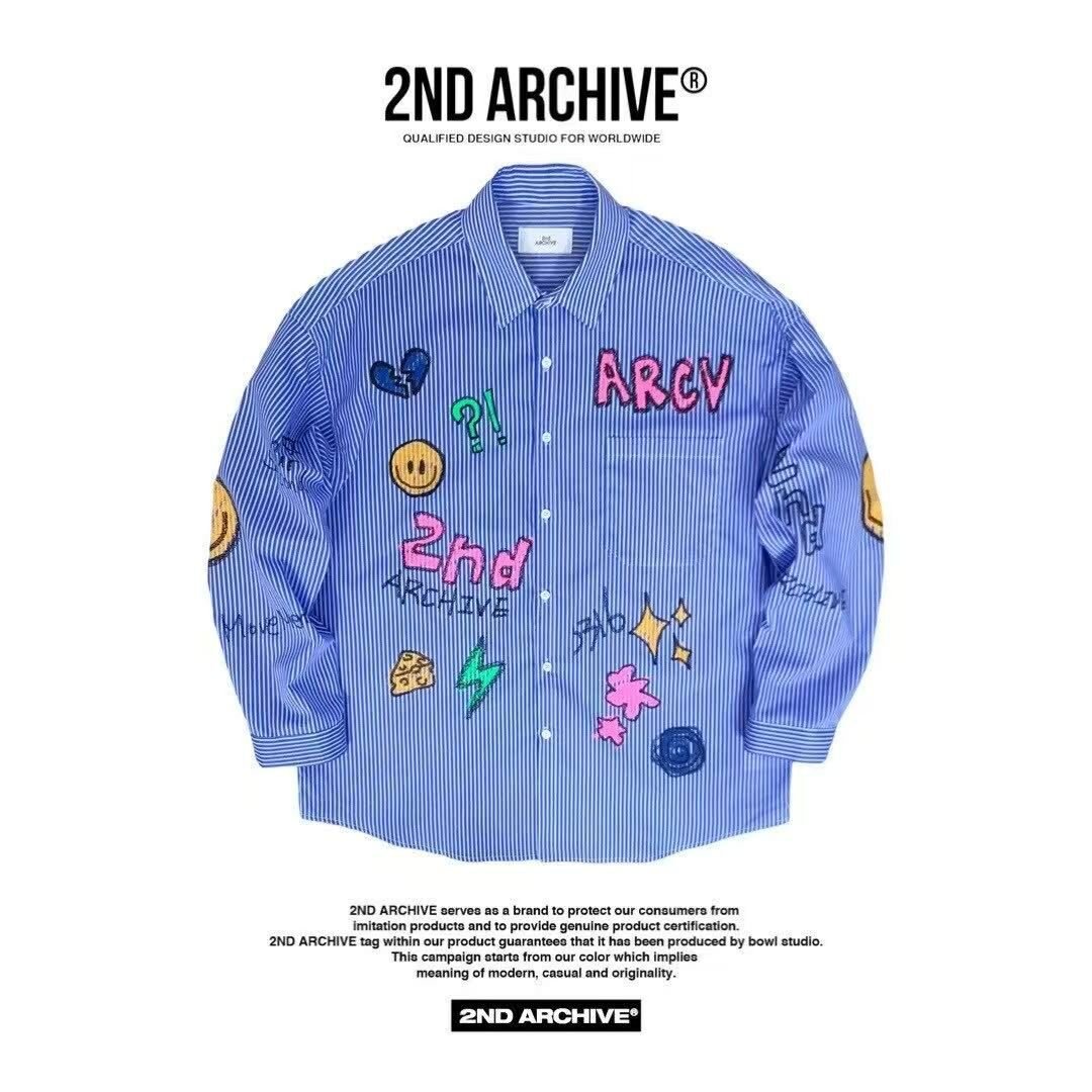 韓國直送 2ND ARCHIVE Crayon Beanie Cat Shirt - HLY & CHOCCICO