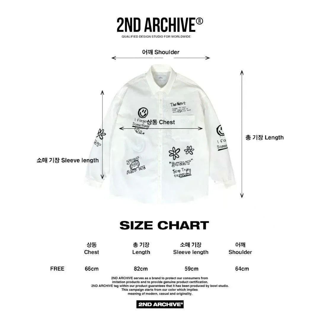 韓國直送2nd ARCHIVE Crayons Lettering Shirt - HLY & CHOCCICO
