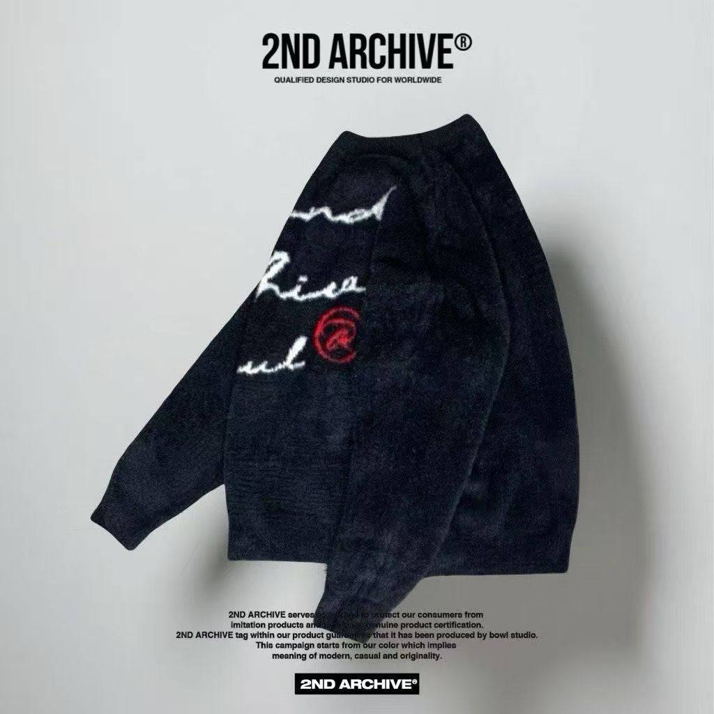 韓國直送2nd ARCHIVE Cursive Logo Angora Knit - HLY & CHOCCICO