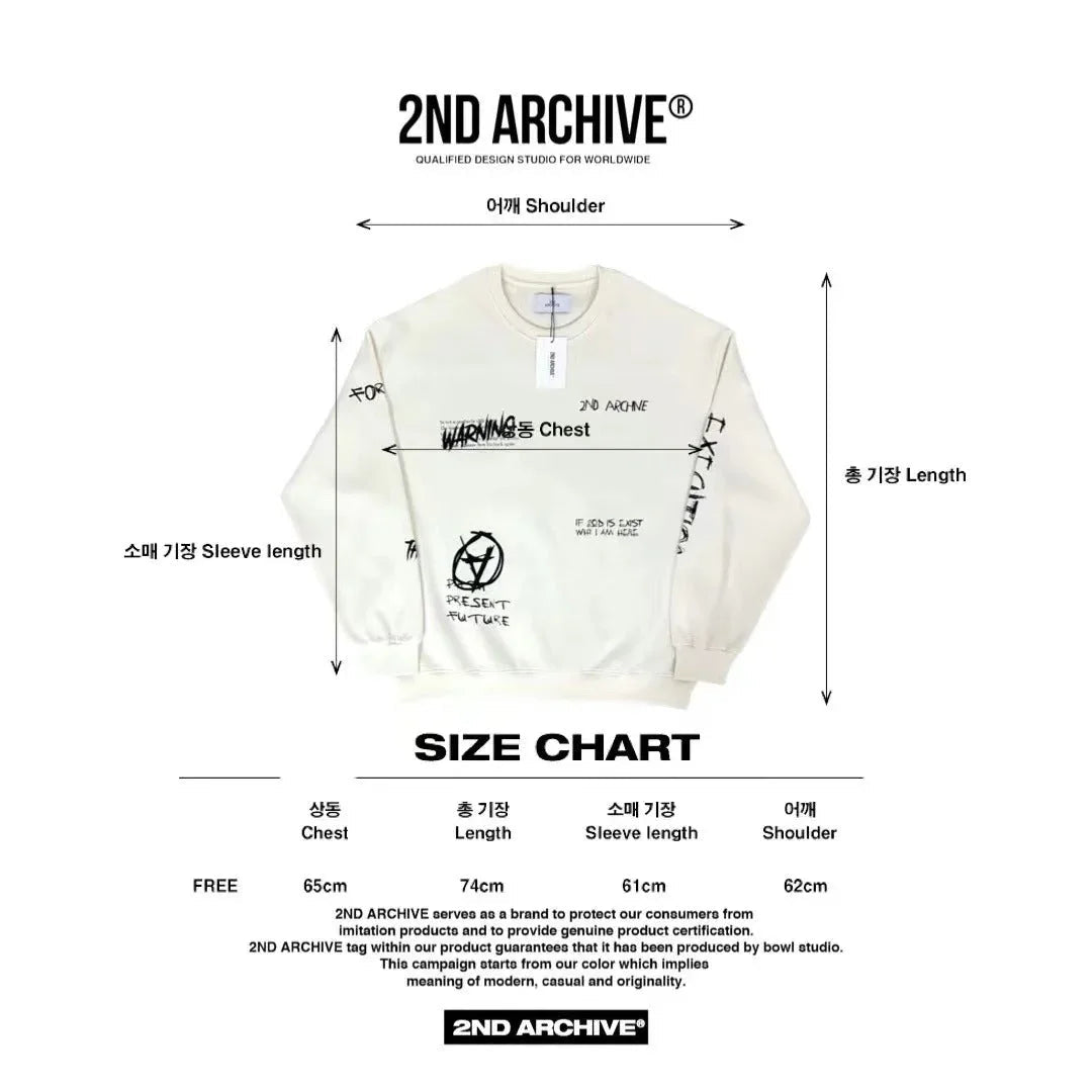 韓國直送🇰🇷 2ND ARCHIVE Danger Sweatshirt - HLY & CHOCCICO