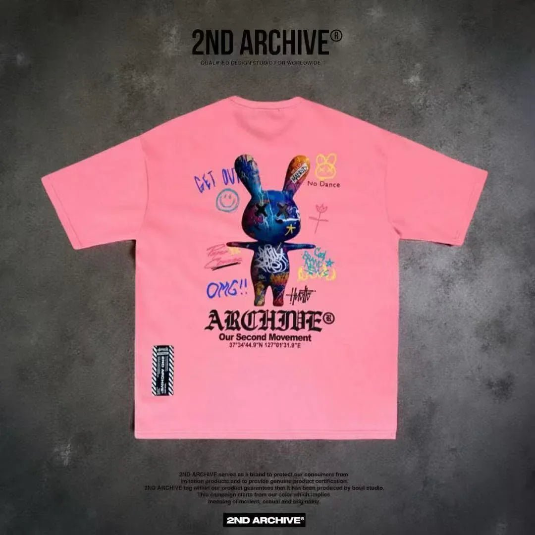 🇰🇷韓國直送🇰🇷 2ND ARCHIVE Graffiti Rabbit Tee - HLY & CHOCCICO