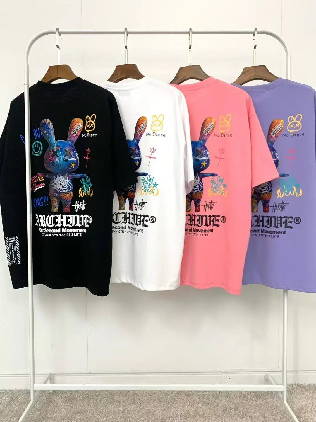 🇰🇷韓國直送🇰🇷 2ND ARCHIVE Graffiti Rabbit Tee - HLY & CHOCCICO