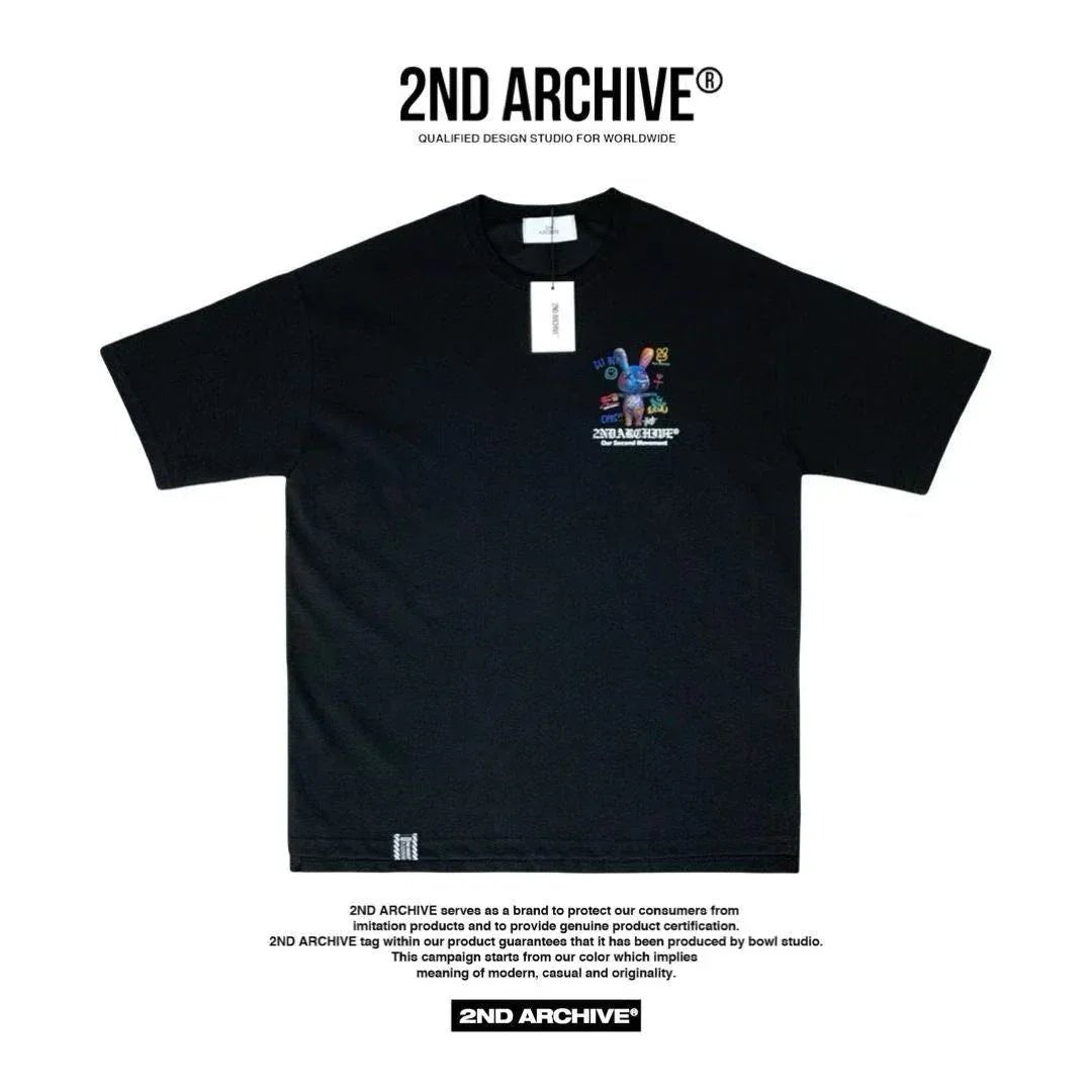 🇰🇷韓國直送🇰🇷 2ND ARCHIVE Graffiti Rabbit Tee - HLY & CHOCCICO