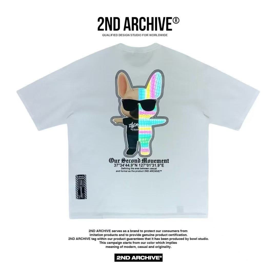 🇰🇷韓國直送🇰🇷 2ND ARCHIVE Half Buldog Scotch Short Tee HLY & CHOCCICO