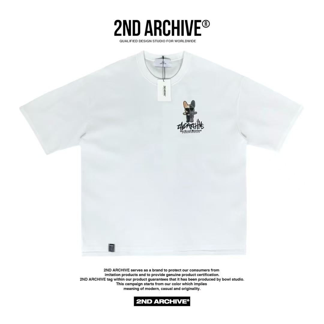 🇰🇷韓國直送🇰🇷 2ND ARCHIVE Half Buldog Scotch Short Tee HLY & CHOCCICO