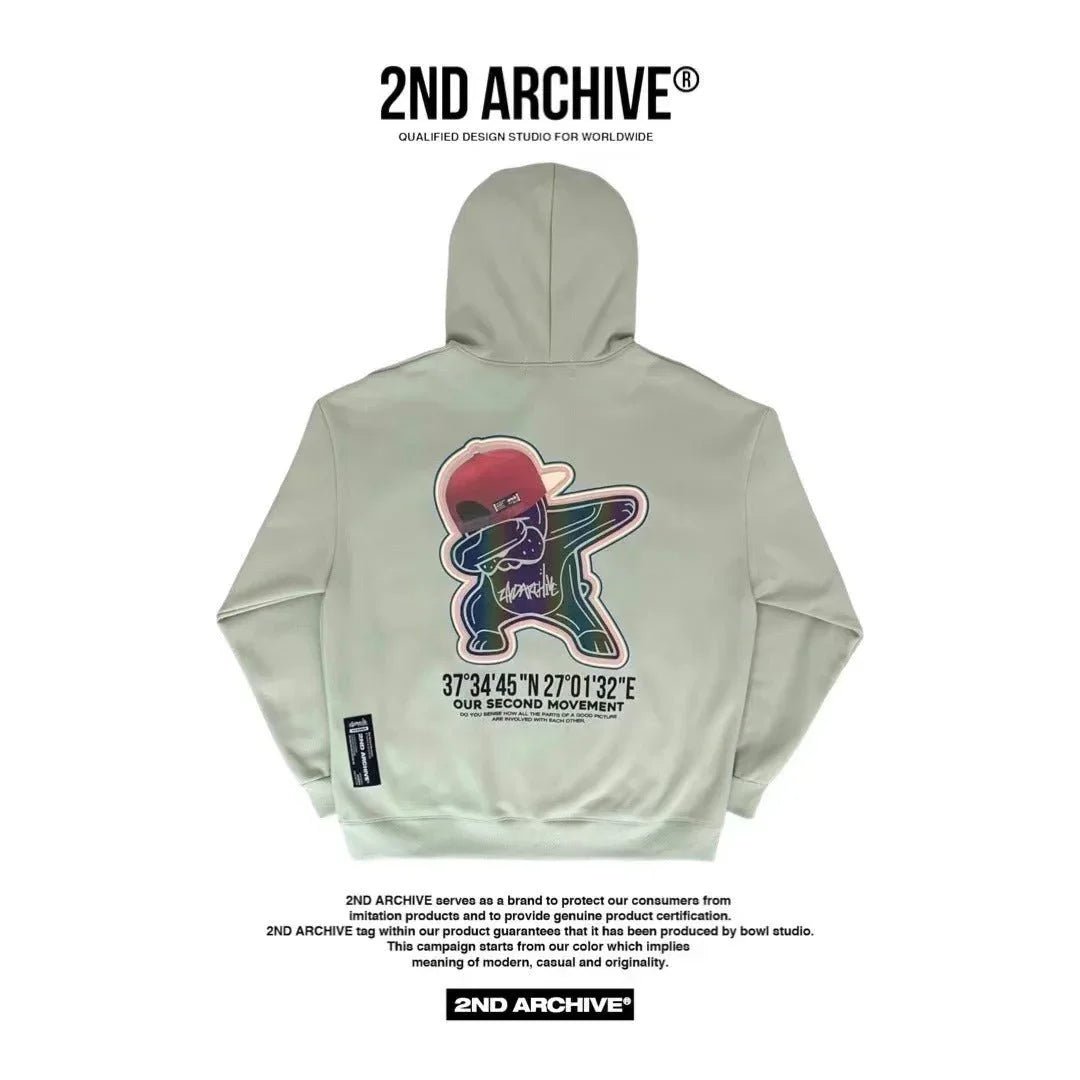 韓國直送🇰🇷 2ND ARCHIVE Hip Pop Dog Hoodie - HLY & CHOCCICO