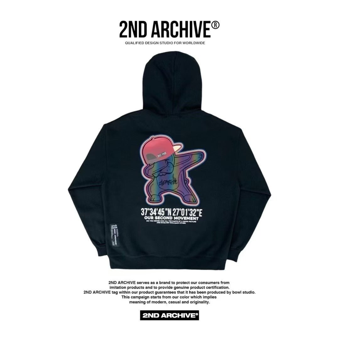 韓國直送🇰🇷 2ND ARCHIVE Hip Pop Dog Hoodie - HLY & CHOCCICO