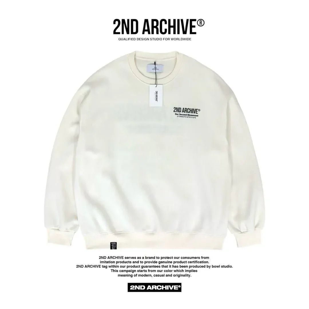 韓國直送🇰🇷 2ND ARCHIVE Logo Embroidered Sweatshirt - HLY & CHOCCICO