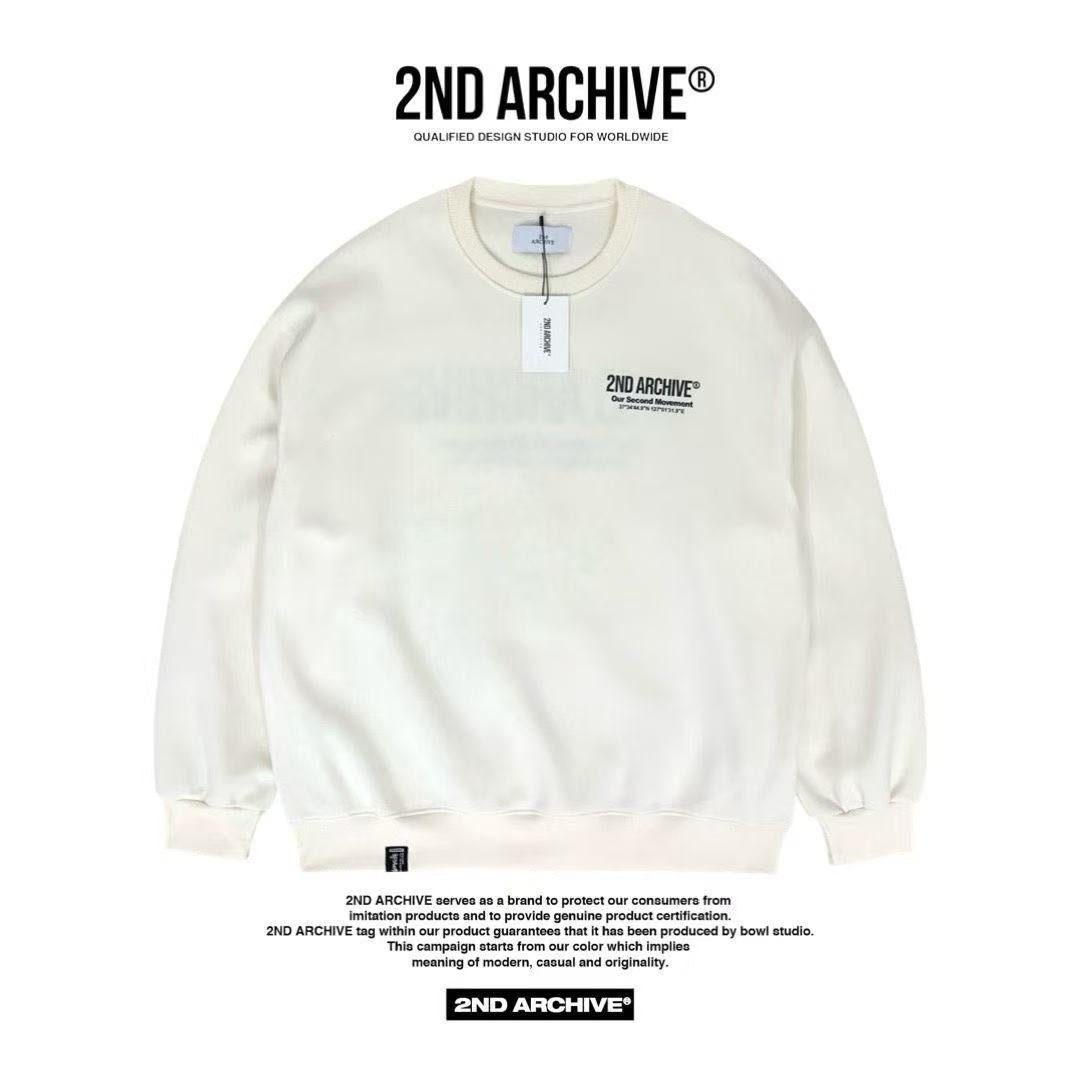 韓國直送🇰🇷 2ND ARCHIVE Logo Embroidered Sweatshirt HLY & CHOCCICO