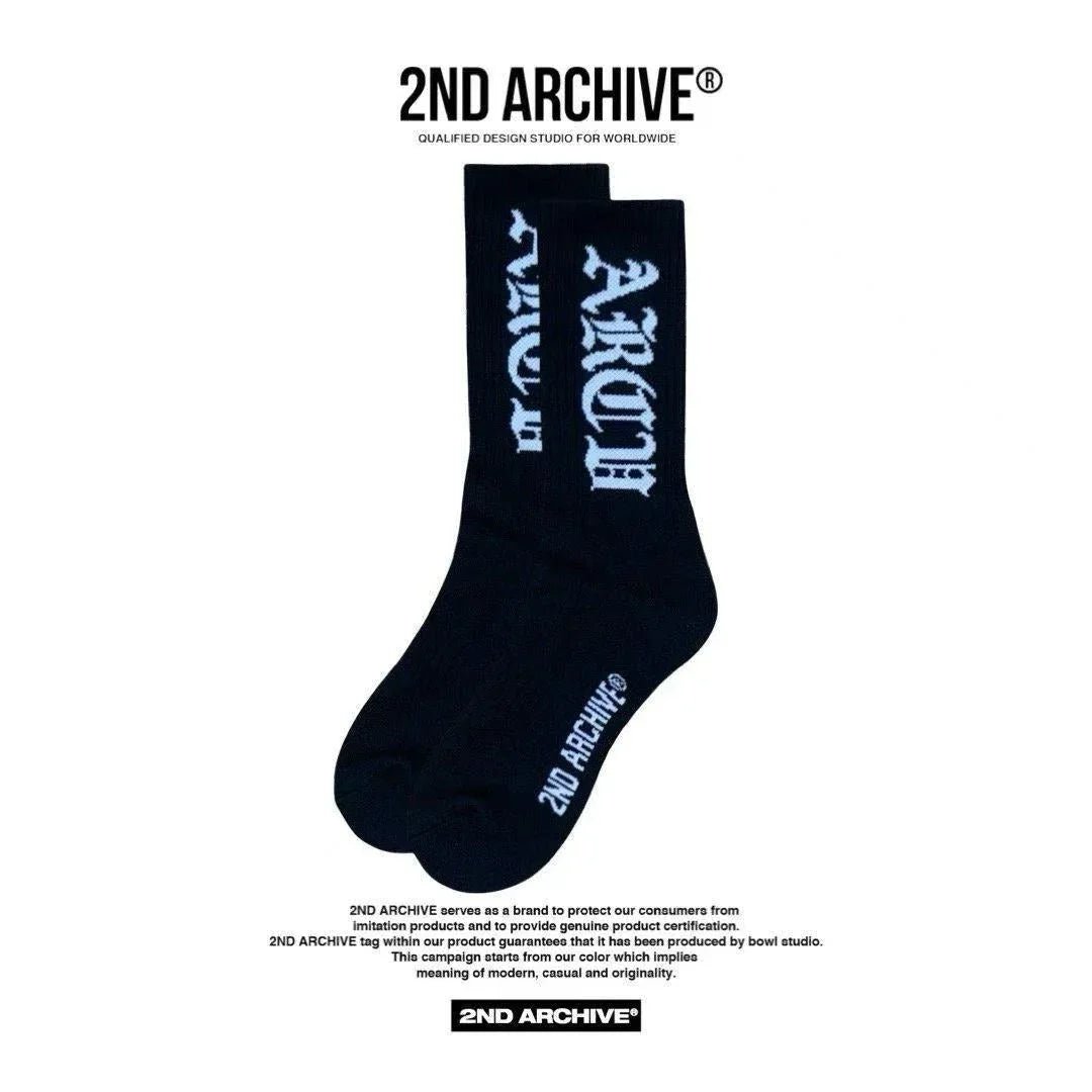 韓國直送🇰🇷 2ND ARCHIVE Logo Socks (一套2款) - HLY & CHOCCICO
