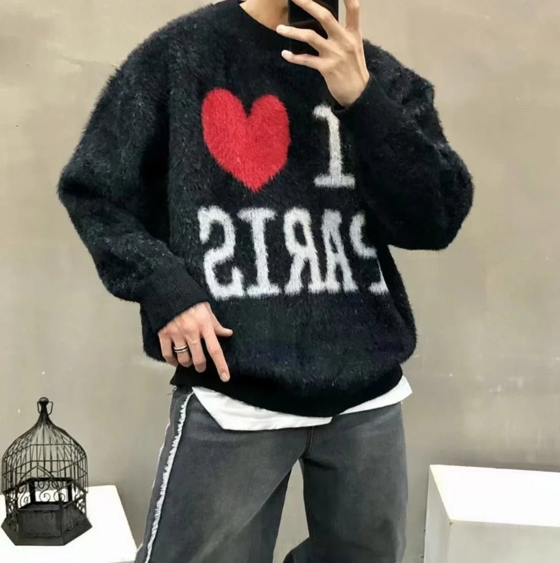 韓國直送🇰🇷 2ND ARCHIVE Paris Love Angora Knit - HLY & CHOCCICO