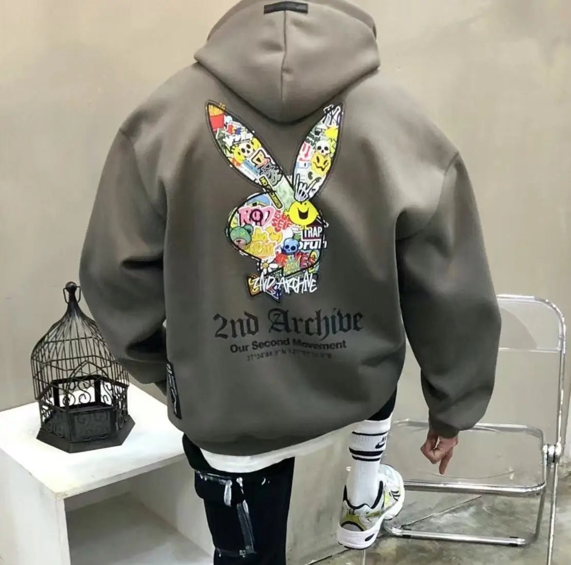 韓國直送🇰🇷 2ND ARCHIVE Play Rabbit Hoodie - HLY & CHOCCICO