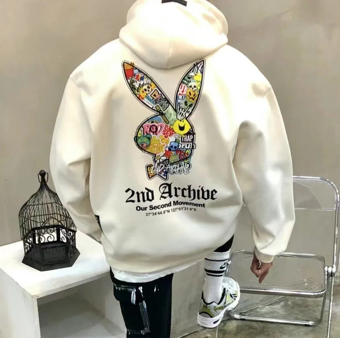 韓國直送🇰🇷 2ND ARCHIVE Play Rabbit Hoodie - HLY & CHOCCICO