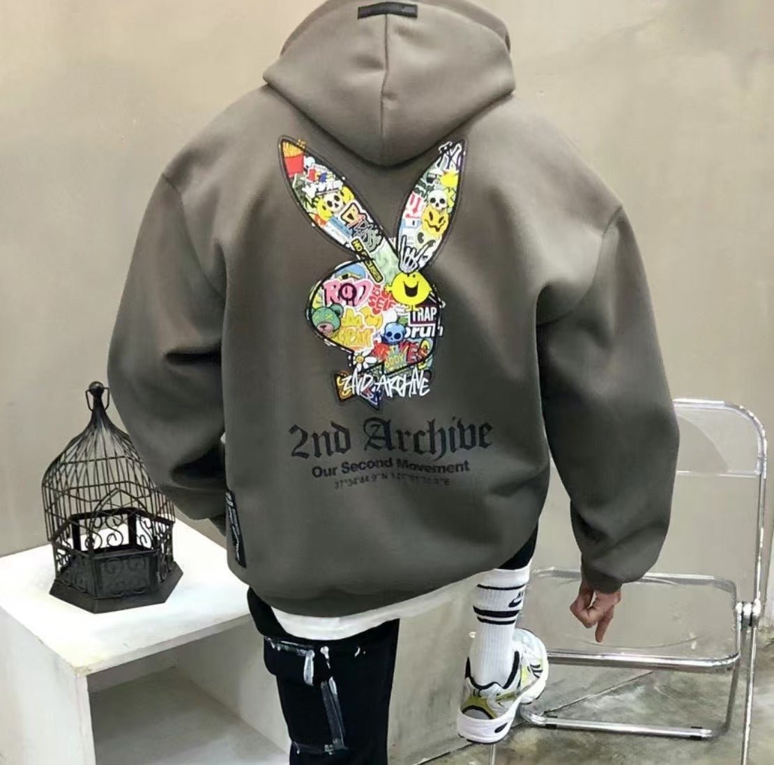 韓國直送🇰🇷 2ND ARCHIVE Play Rabbit Hoodie - HLY & CHOCCICO