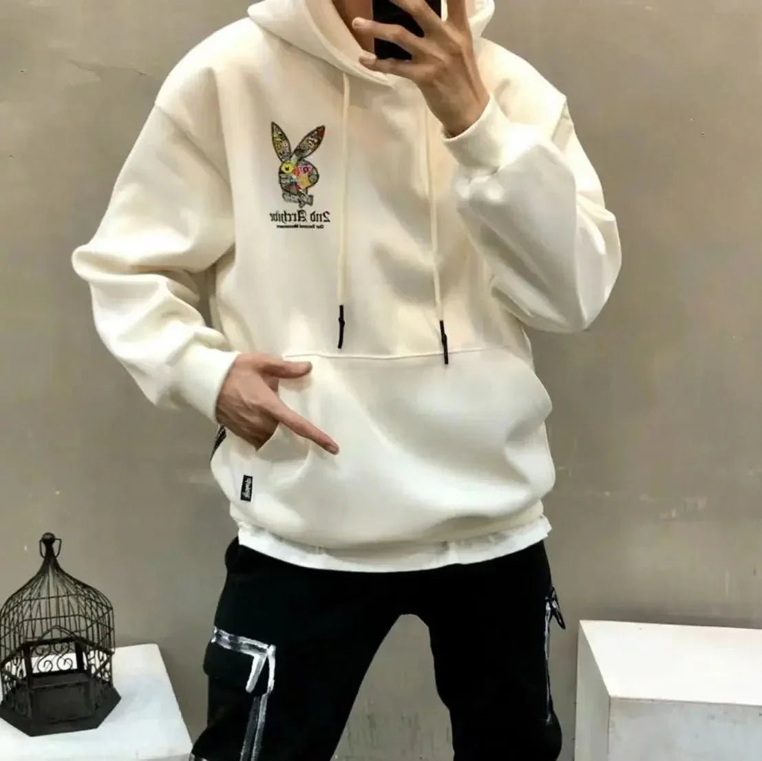韓國直送🇰🇷 2ND ARCHIVE Play Rabbit Hoodie - HLY & CHOCCICO