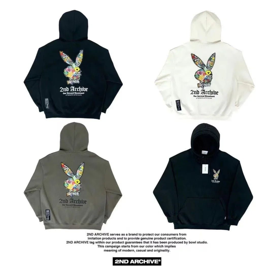 韓國直送🇰🇷 2ND ARCHIVE Play Rabbit Hoodie - HLY & CHOCCICO