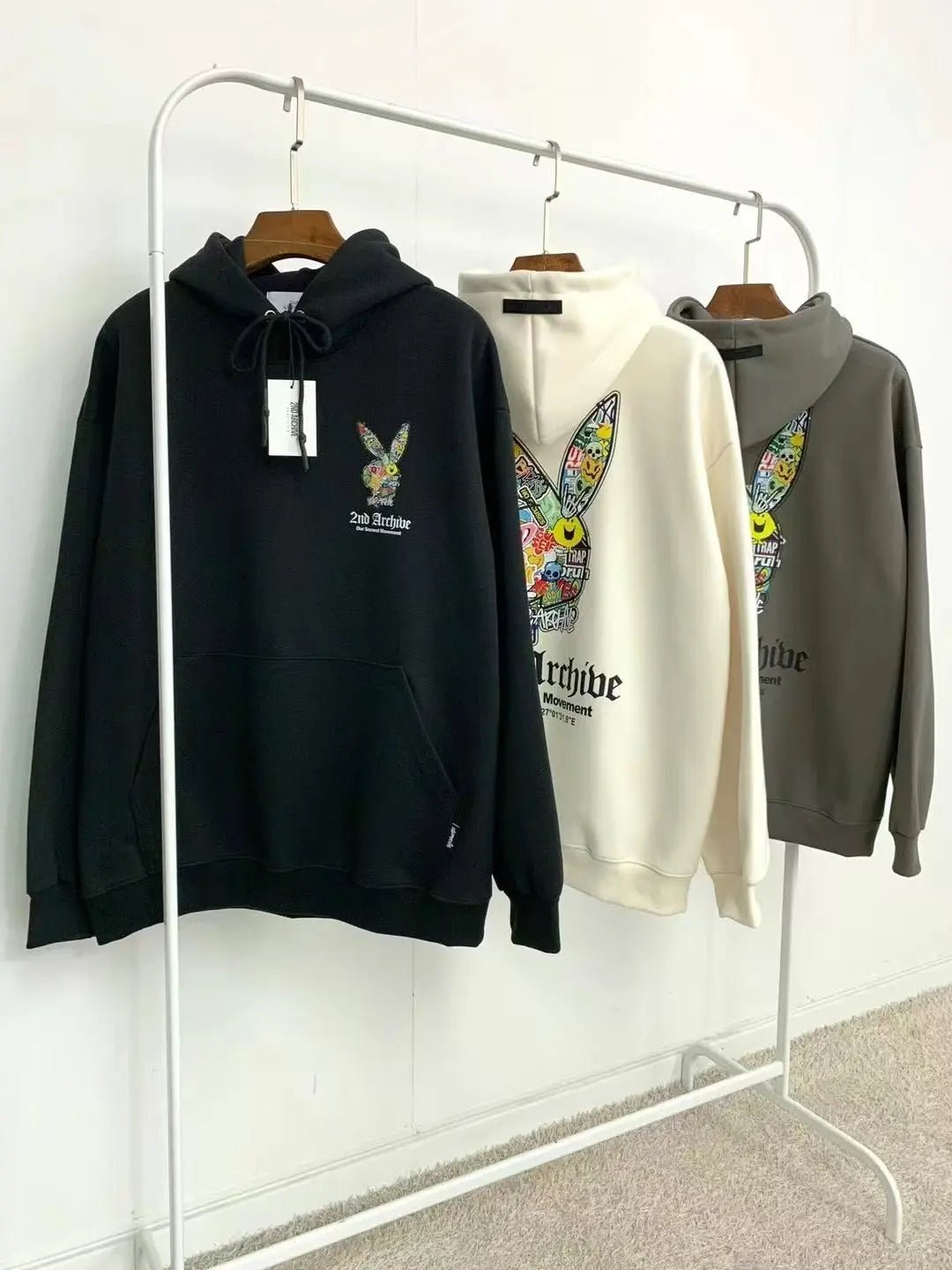 韓國直送🇰🇷 2ND ARCHIVE Play Rabbit Hoodie - HLY & CHOCCICO