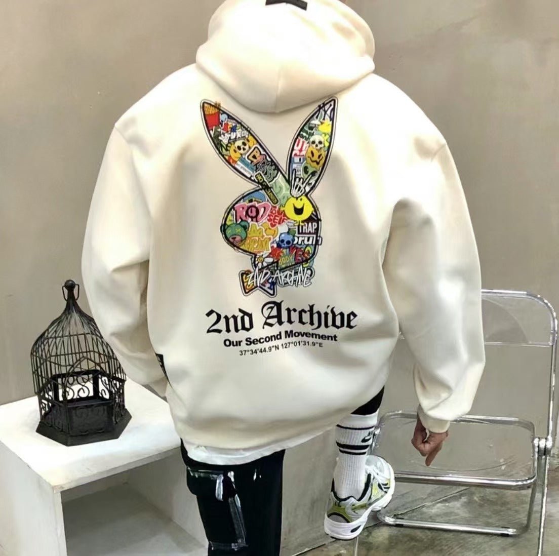 韓國直送🇰🇷 2ND ARCHIVE Play Rabbit Hoodie - HLY & CHOCCICO