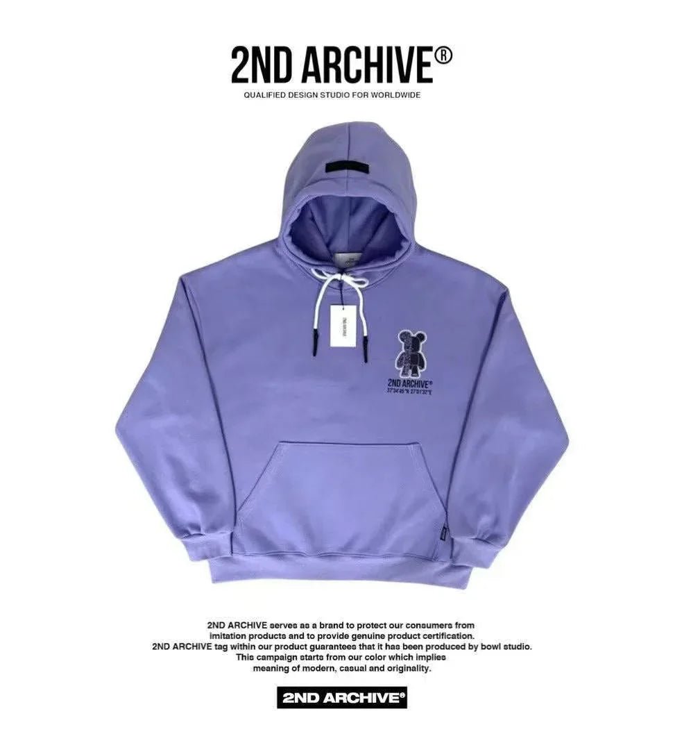 韓國直送 2ND ARCHIVE Scotch Half Bear Hoodie - HLY & CHOCCICO