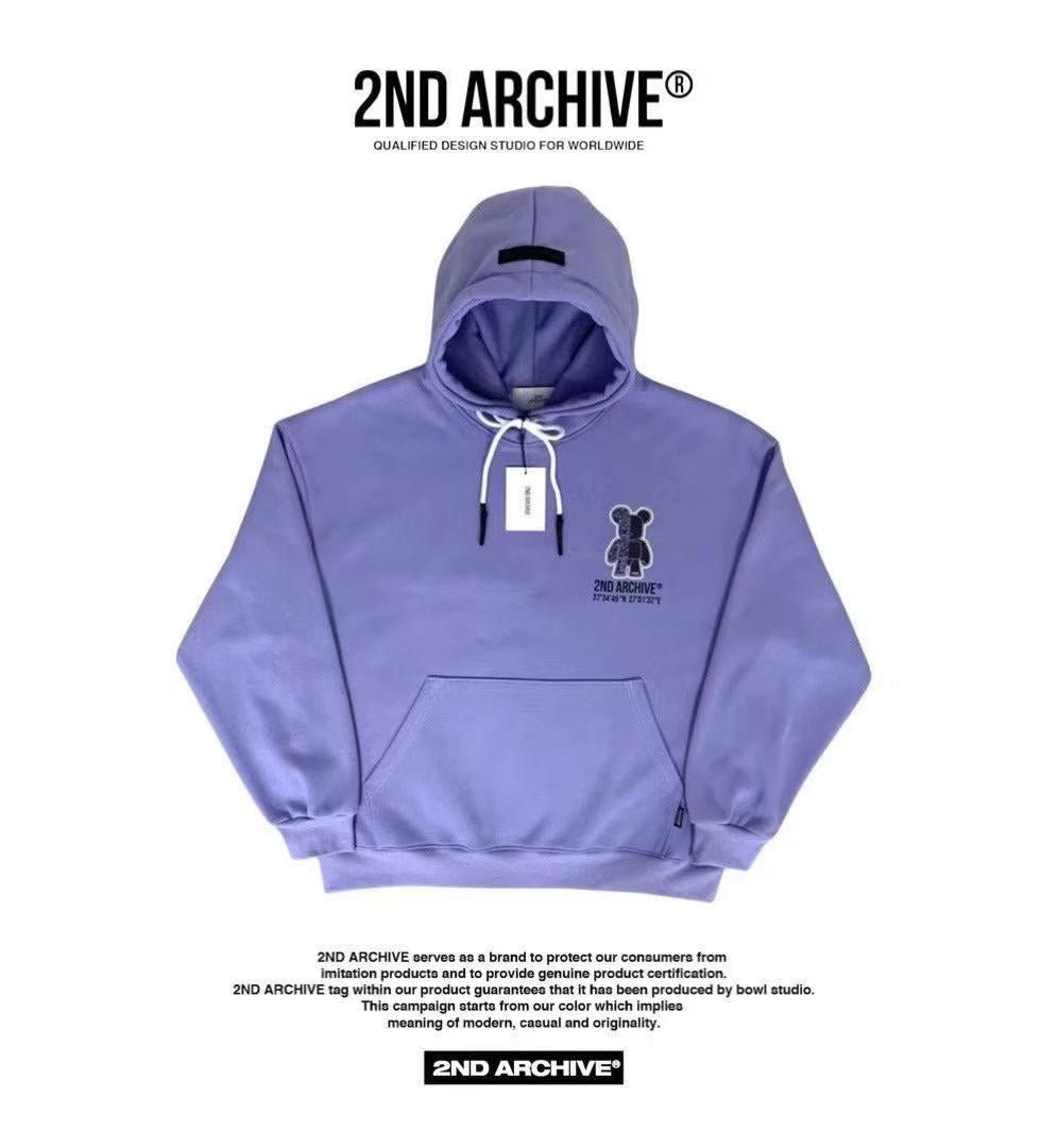韓國直送 2ND ARCHIVE Scotch Half Bear Hoodie - HLY & CHOCCICO