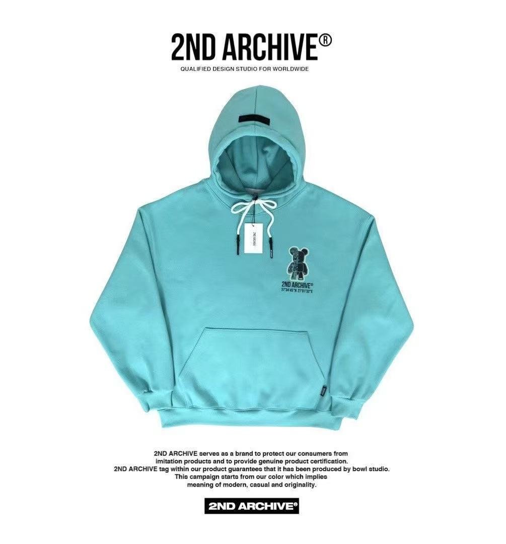 韓國直送 2ND ARCHIVE Scotch Half Bear Hoodie - HLY & CHOCCICO