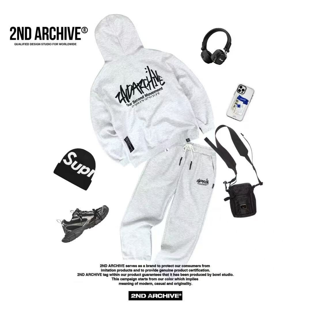 ้ๅ็ด้๐ฐ๐ท 2ND ARCHIVE SG Logo Two Way Hood Zip-up - HLY & CHOCCICO