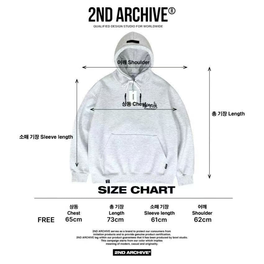 ้ๅ็ด้๐ฐ๐ท 2ND ARCHIVE Signature Logo Hoodie - HLY & CHOCCICO