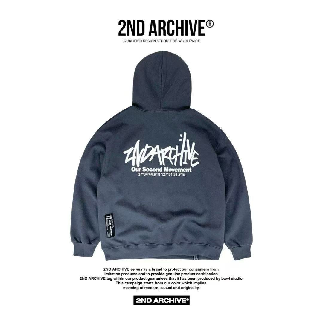้ๅ็ด้๐ฐ๐ท 2ND ARCHIVE Signature Logo Hoodie - HLY & CHOCCICO