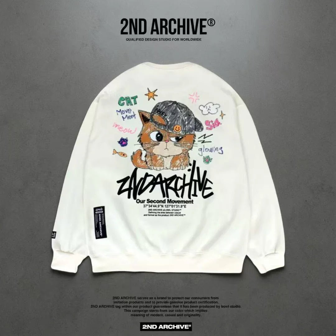 韓國直送 2ND ARCHIVE Smile Ball Cap Sweatshirt - HLY & CHOCCICO