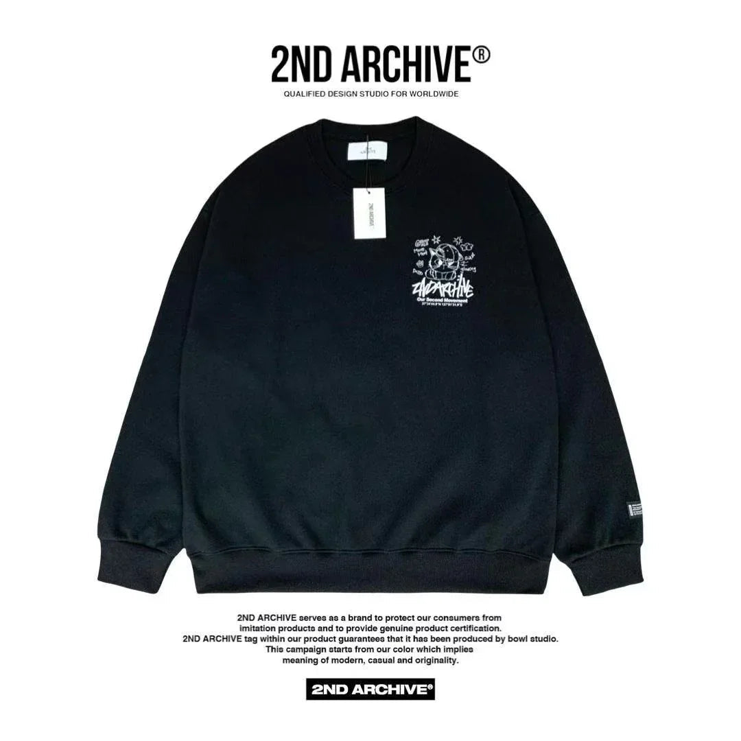 韓國直送 2ND ARCHIVE Smile Ball Cap Sweatshirt - HLY & CHOCCICO