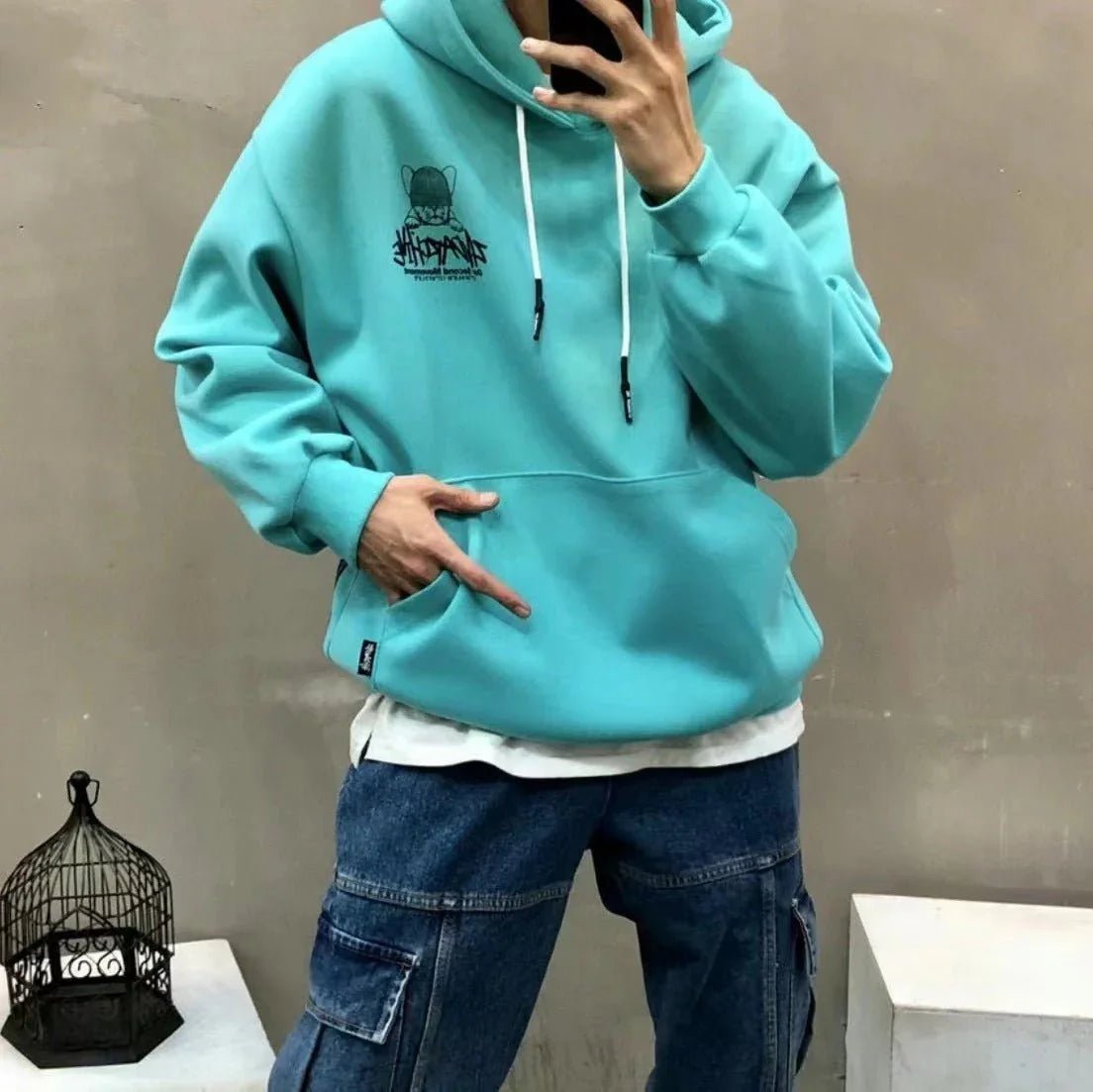 韓國直送🇰🇷 2ND ARCHIVE Sotch Beanie Buldog Hoodie - HLY & CHOCCICO