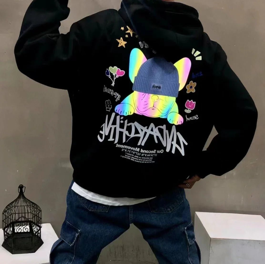 韓國直送🇰🇷 2ND ARCHIVE Sotch Beanie Buldog Hoodie - HLY & CHOCCICO