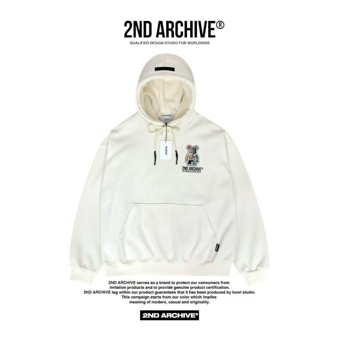 韓國直送2nd ARCHIVE Sticker Scotch Bear Hoodie - HLY & CHOCCICO