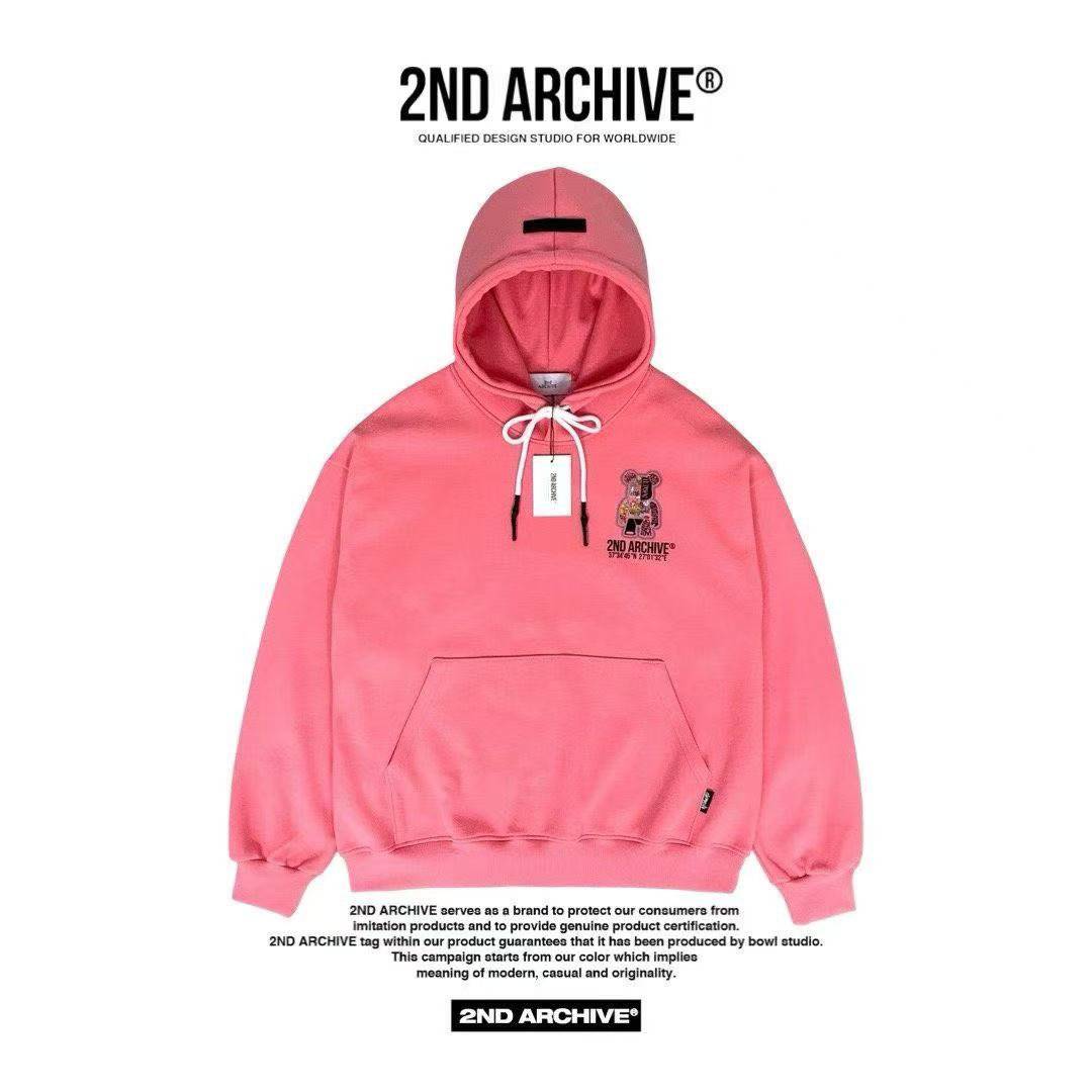 韓國直送2nd ARCHIVE Sticker Scotch Bear Hoodie - HLY & CHOCCICO