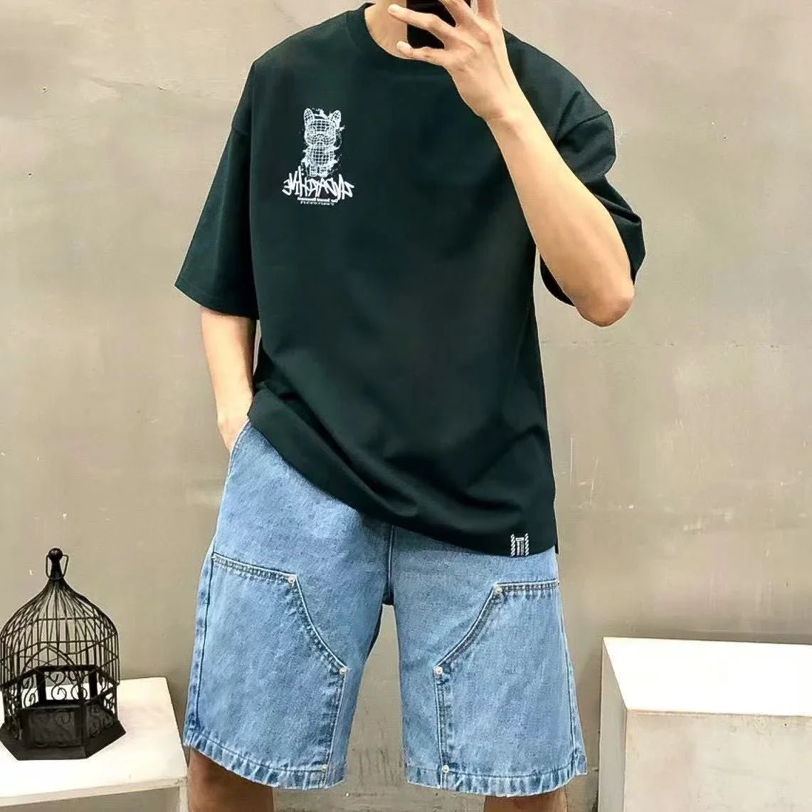 🇰🇷韓國直送🇰🇷 2ND ARCHIVE Water Line Buldog Tee - HLY & CHOCCICO