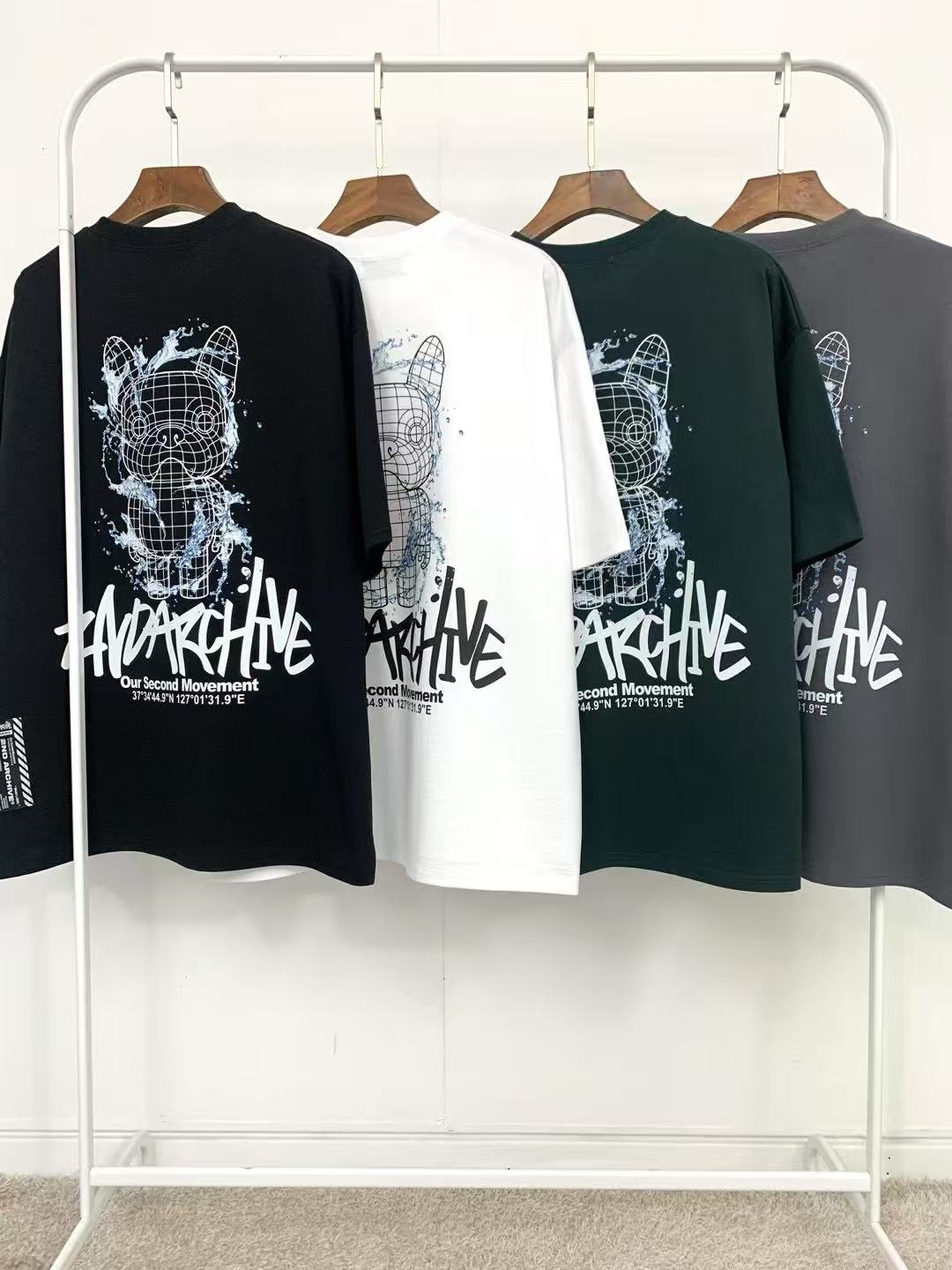 🇰🇷韓國直送🇰🇷 2ND ARCHIVE Water Line Buldog Tee HLY & CHOCCICO