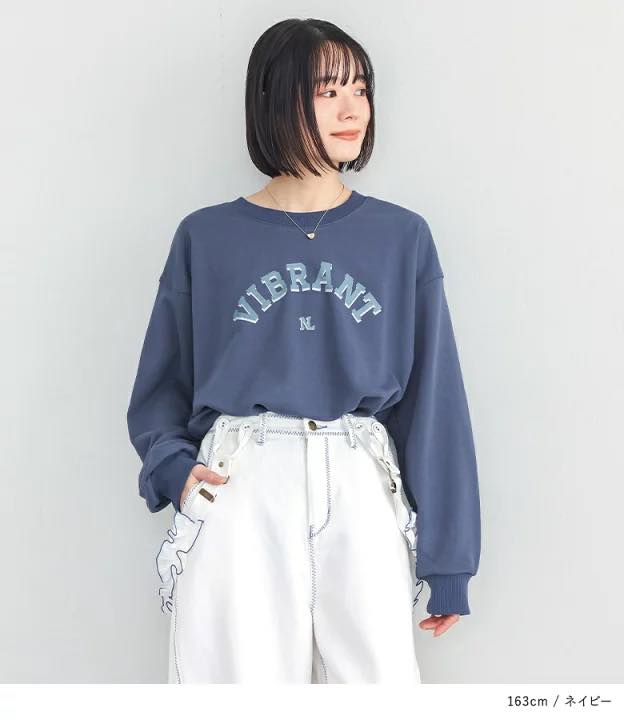 日本直送Vintage Style Pullover Loose Cut & Sew Long Tee - HLY & CHOCCICO