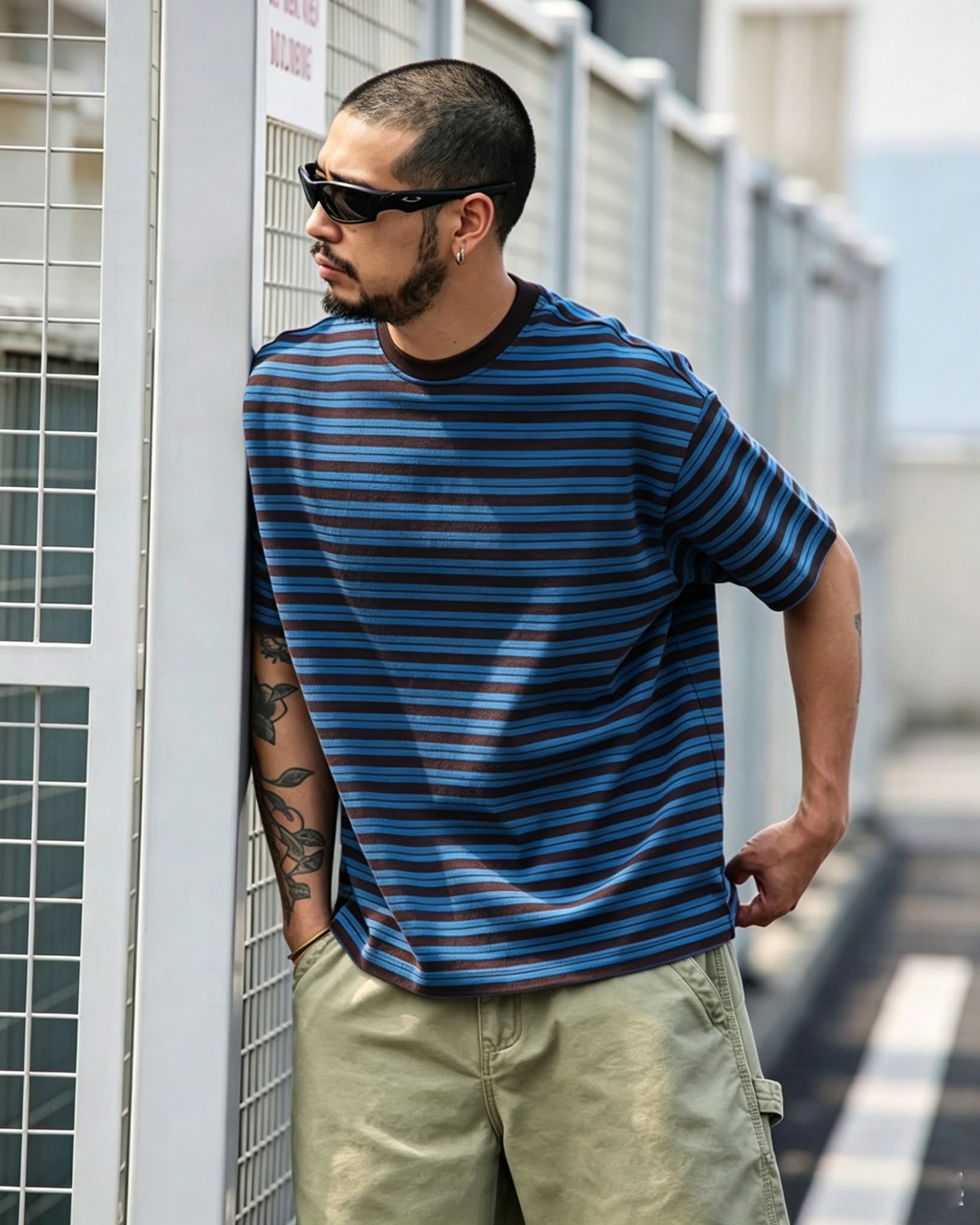 Wide- Striped Relaxed Tee