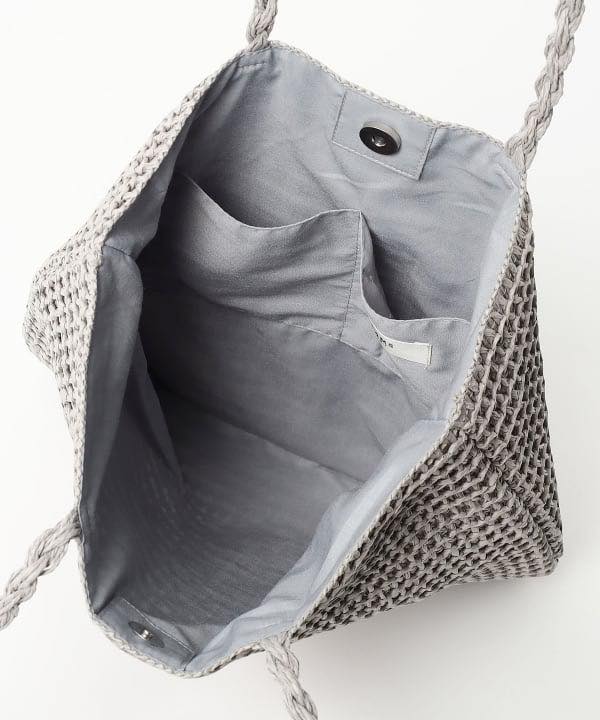 日本直送BEAMS HEART Paper Logo Embroidered Tote Bag