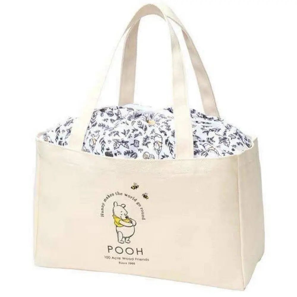 【一口價$98/個】日本雜誌附錄 Winnie the Pooh 束口帆布購物袋 18L HLY & CHOCCICO