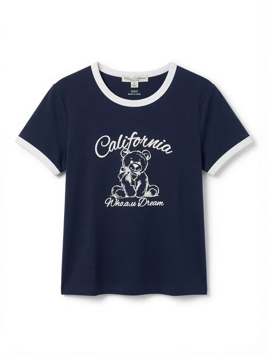 韓國直送WHO.A.U California Dream Bear Tee 🌟貨期3-4 星期🌟