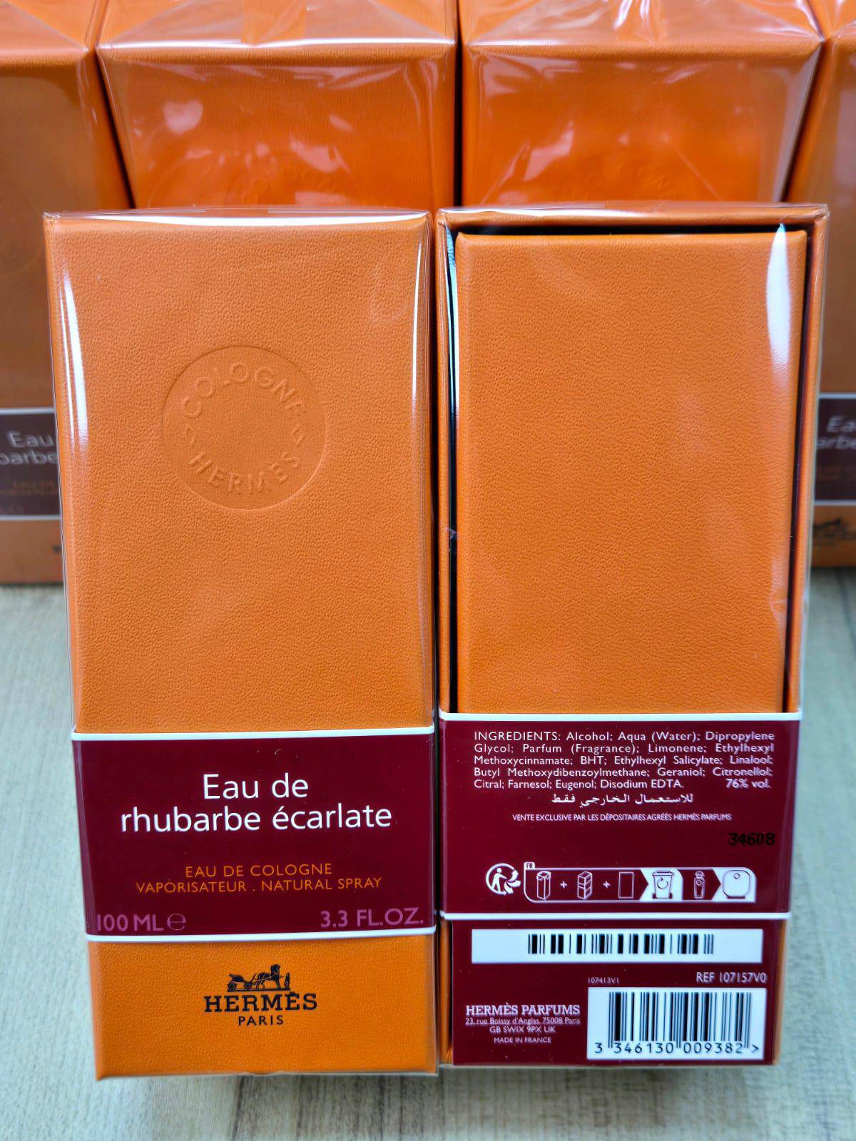 HERMES EAU DE RHUBARBE ECARLATE EDC 100 ML - HLY & CHOCCICO