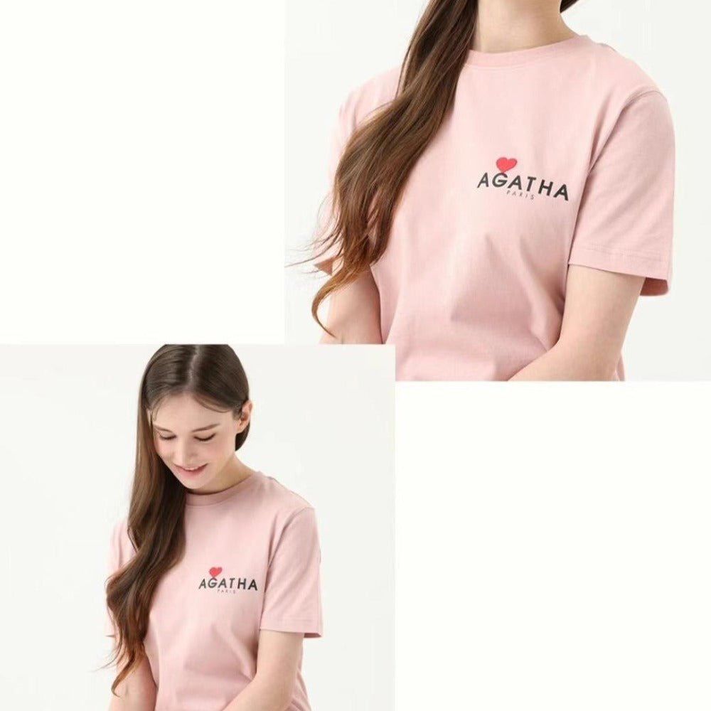 韓國直送Agatha 50 週年粉紅特別版短袖 - HLY & CHOCCICO
