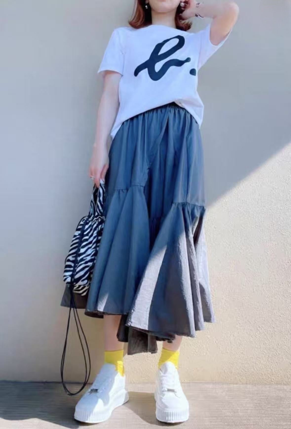 Agnes B Big Logo Tee HLY & CHOCCICO