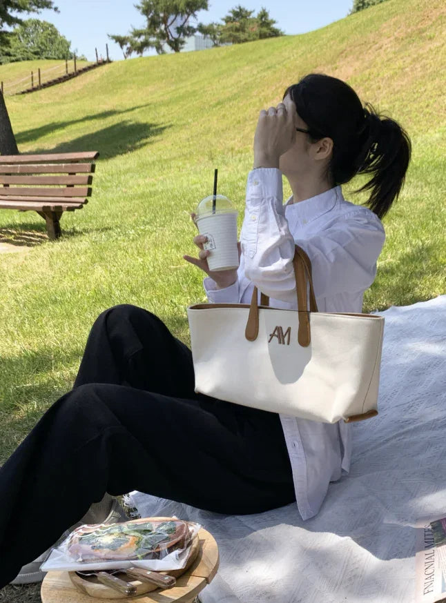 韓國直送Alice Martha Nuel Canvas bag - HLY & CHOCCICO