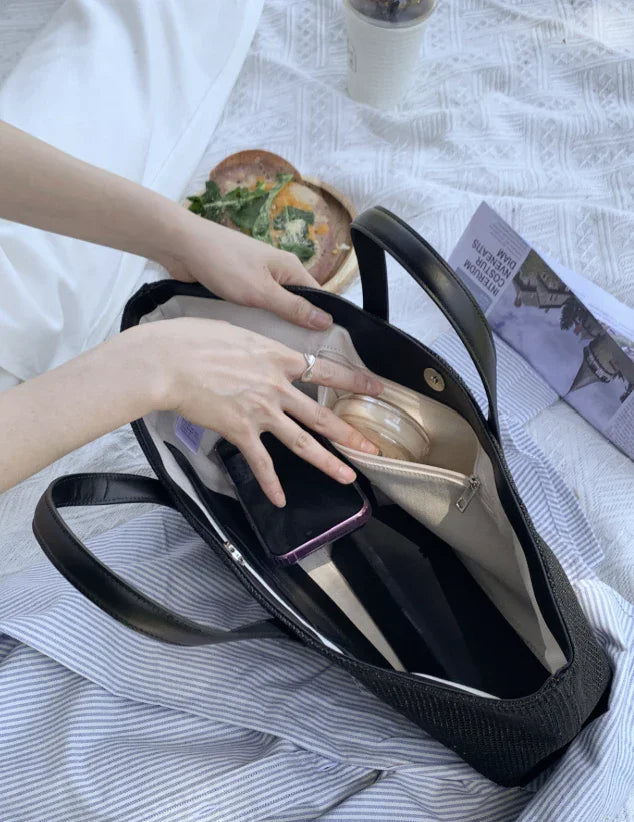 韓國直送Alice Martha Nuel Rattan Bag - HLY & CHOCCICO